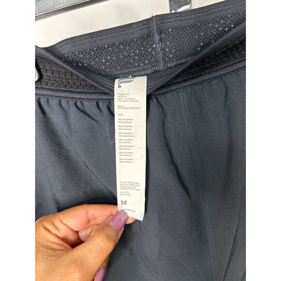 Fabletics Fundamentals Black Gym Shorts M Polyester & Spandex - Picture 5 of 5